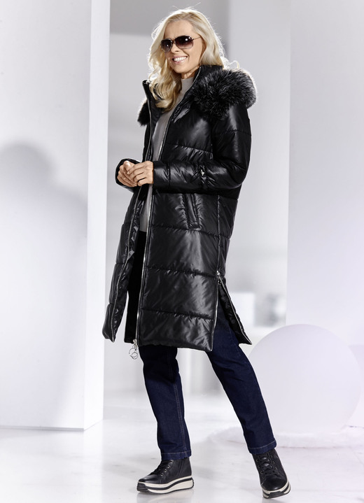 Wintermäntel - Mantel mit hohem Tragekomfort, in Größe 038 bis 054, in Farbe SCHWARZ Ansicht 3