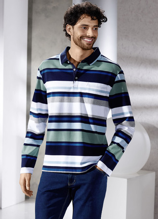 Poloshirt mit Seitenschlitzen