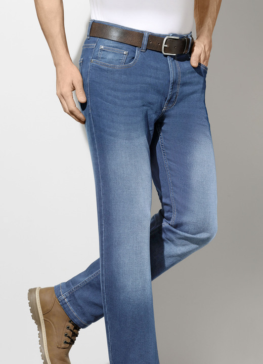 Jeans - Superstretch-Jeans in 2 Farben, in Größe 024 bis 062, in Farbe JEANSBLAU Ansicht 1