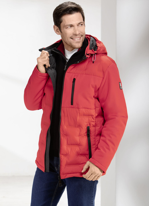 Jacken - Steppjacke von „LPO“, in Größe 048 bis 058, in Farbe HELLROT Ansicht 1