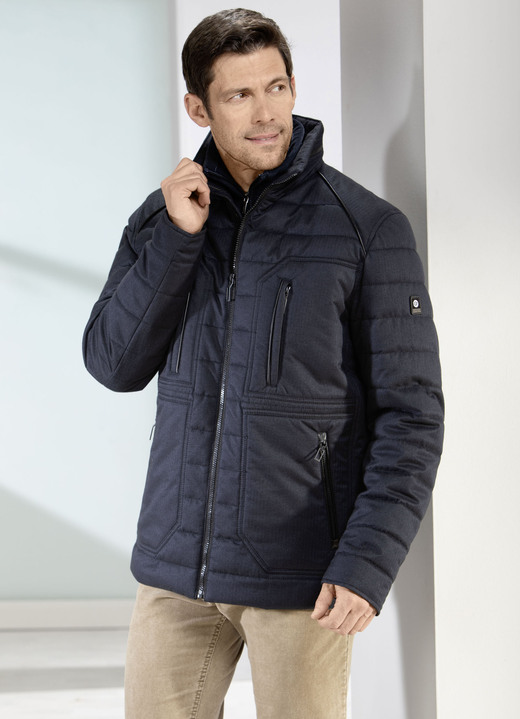 Kurzjacken & Blousons - Steppkurzjacke von „Gate One“, in Größe 024 bis 062, in Farbe MARINE Ansicht 2