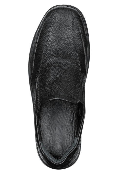 Slipper & Schnürschuhe - GINO GALANTE, klassische Herren-Slipper, mit herausnehmbarem Fußbett, in Größe 040 bis 046, in Farbe SCHWARZ Ansicht 2