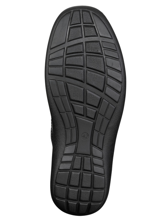 Slipper & Schnürschuhe - GINO GALANTE, klassische Herren-Slipper, mit herausnehmbarem Fußbett, in Größe 040 bis 046, in Farbe SCHWARZ Ansicht 3