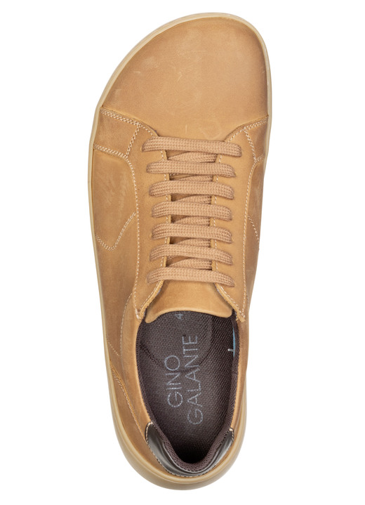 Slipper & Schnürschuhe - GINO GALANTE, bequeme Herren-Barfußschuhe, mit herausnehmbarem Fußbett Ansicht 2 Slipper & Schnürschuhe - GINO GALANTE, bequeme Herren-Barfußschuhe, mit herausnehmbarem Fußbett, in Größe 040 bis 046, in Farbe CAMEL Ansicht 2