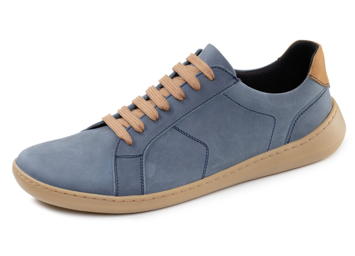 Slipper & Schnürschuhe - GINO GALANTE, bequeme Herren-Barfußschuhe, mit herausnehmbarem Fußbett, in Größe 040 bis 046, in Farbe JEANS Ansicht 1