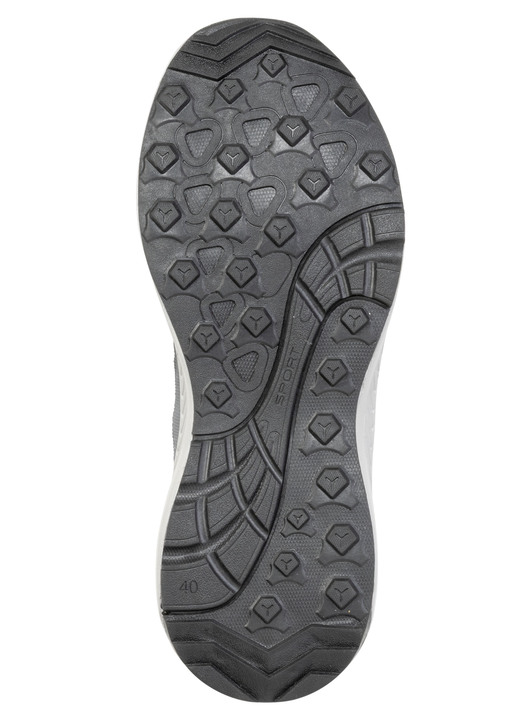 Slipper & Schnürschuhe - Atmungsaktive Herren-Sneaker, mit Klimamembrane, in Größe 040 bis 046, in Farbe GRAU-SCHWARZ Ansicht 3