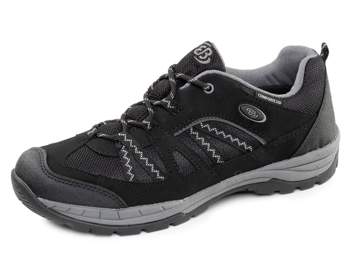 Slipper & Schnürschuhe - Atmungsaktive Herren-Sneaker, mit Klimamembrane, in Größe 040 bis 046, in Farbe SCHWARZ-GRAU Ansicht 1