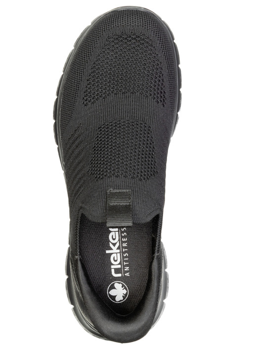 Slipper & Schnürschuhe - Rieker, leichte Herren-Slipper, mit verstärkter Hinterkappe, in Größe 040 bis 046, in Farbe SCHWARZ Ansicht 2