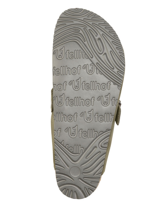 Hausschuhe - Gefütterte Herren-Clogs, mit Lammfell, in Größe 041 bis 047, in Farbe COGNAC Ansicht 7