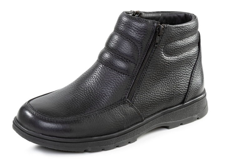 Stiefeletten - GINO GALANTE, gefütterte Herren-Boots, Winterschuhe, mit Lammfell, in Größe 040 bis 046, in Farbe SCHWARZ Ansicht 1