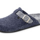 Hausschuhe - Klassische Herren-Hausschuhe, aus Wollfilz, in Größe 041 bis 046, in Farbe GRAU – Farbe MARINE – Ansicht 1
