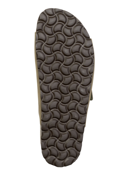 Herrenmode - GINO GALANTE, klassiche Herren-Pantoletten, Weite H, mit Klettverschluss, in Größe 040 bis 046, in Farbe BRAUN Ansicht 6