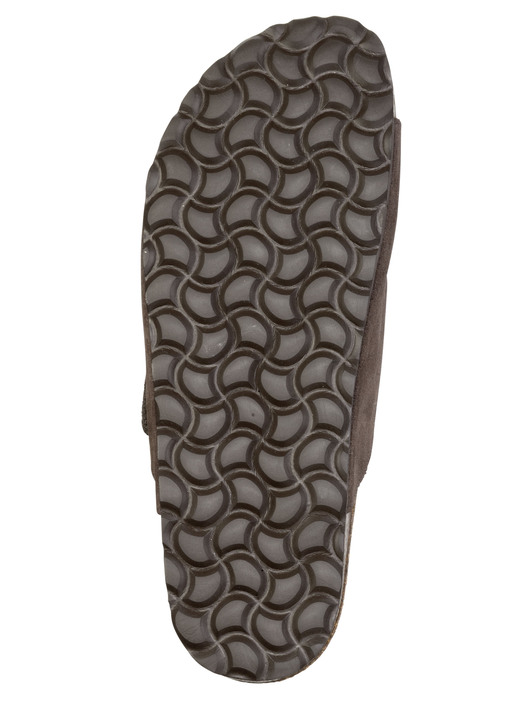 Herrenmode - GINO GALANTE, klassiche Herren-Pantoletten, Weite H, mit Klettverschluss, in Größe 040 bis 046, in Farbe BRAUN Ansicht 3