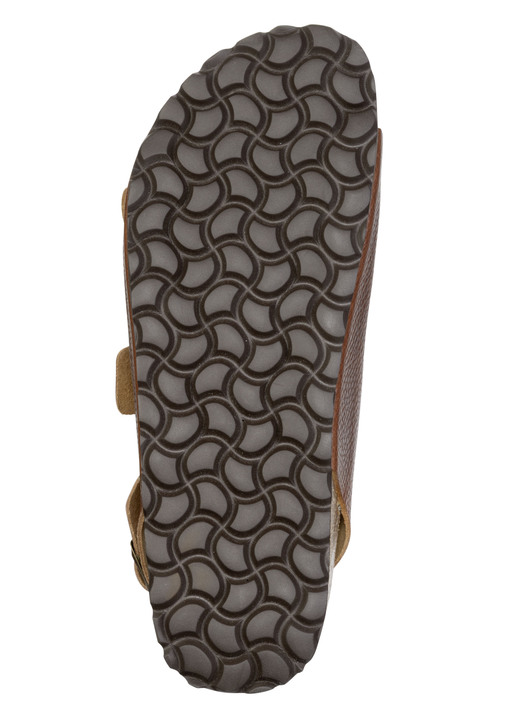 Sandalen & Pantoletten - GINO GALANTE, klassische Herren-Sandalen, Weite H, mit verstellbaren Schließen, in Größe 040 bis 046, in Farbe BRAUN Ansicht 3