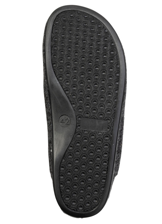 Hausschuhe - Komfortable, Herren-Hausschuhe, aus Wollfilz, in Größe 042 bis 047, in Farbe BRAUN Ansicht 6