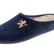 Hausschuhe - Elegante Herren-Hausschuhe, mit herausnehmbarem Fußbett, in Größe 040 bis 046, in Farbe MARINE – Farbe MARINE – Ansicht 1