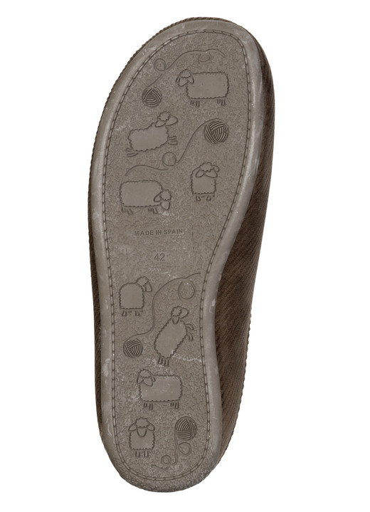 Herrenmode - Elegante Herren-Hausschuhe, mit herausnehmbarem Fußbett, in Größe 040 bis 046, in Farbe MARINE Ansicht 6