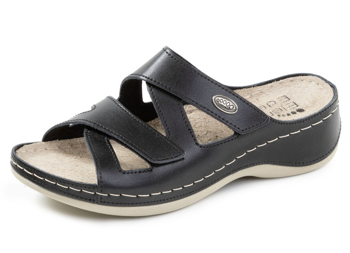 Sandaletten & Pantoletten - ELENA EDEN Pantolette aus Nappaleder, in Größe 036 bis 042, in Farbe ROT Ansicht 10