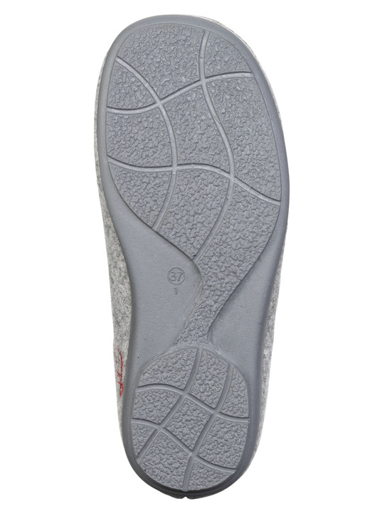 Hausschuhe - Laurina, klassische Damen-Hausschuhe, mit herausnehmbarem Fußbett, in Größe 035 bis 041, in Farbe ROT Ansicht 13