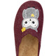 Hausschuhe - Laurina, klassiche Damen-Hausschuhe, mit herausnehmbarem Fußbett, in Größe 036 bis 041, in Farbe BORDEAUX – Farbe BORDEAUX – Ansicht 2
