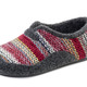 Hausschuhe - Laurina, bequeme Damen-Hausschuhe, Weite G, mit herausnehmbarem Fußbett, in Größe 036 bis 042, in Farbe GRAU-BUNT – Farbe GRAU-BUNT – Ansicht 1