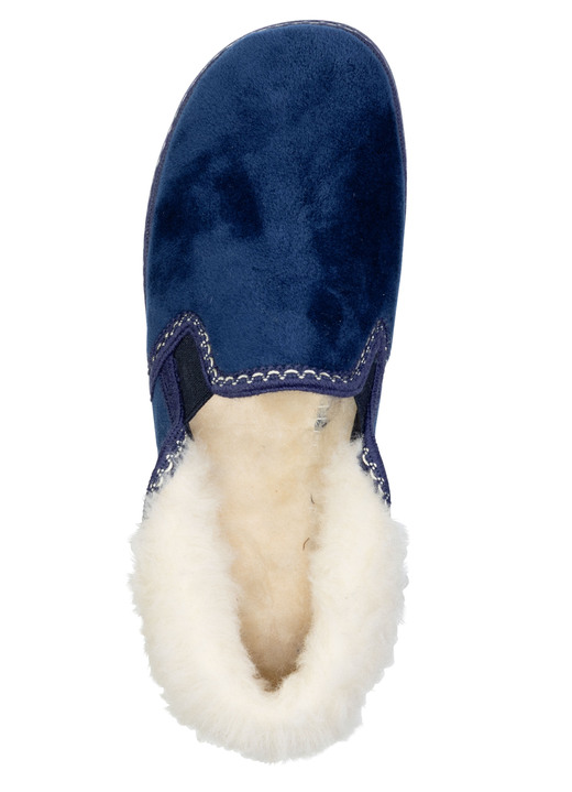 Hausschuhe - Laurina, warme Damen-Hausschuhe, mit Gummizug, in Größe 036 bis 042, in Farbe BORDEAUX Ansicht 14