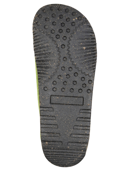 Hausschuhe - Gemini, komfortable Damen-Hausschuhe, Weite G, mit herausnehmbarem Fußbett, in Größe 036 bis 042, in Farbe SCHWARZ Ansicht 6