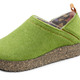 Hausschuhe - Gemini, komfortable Damen-Hausschuhe, Weite G, mit herausnehmbarem Fußbett, in Größe 036 bis 042, in Farbe SCHWARZ – Farbe GRÜN – Ansicht 1