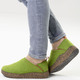 Hausschuhe - Gemini, komfortable Damen-Hausschuhe, Weite G, mit herausnehmbarem Fußbett, in Größe 036 bis 042, in Farbe SCHWARZ – Farbe GRÜN – Ansicht 4