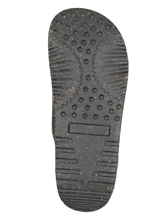 Hausschuhe - Gemini, komfortable Damen-Hausschuhe, Weite G, mit herausnehmbarem Fußbett, in Größe 036 bis 042, in Farbe SCHWARZ Ansicht 3