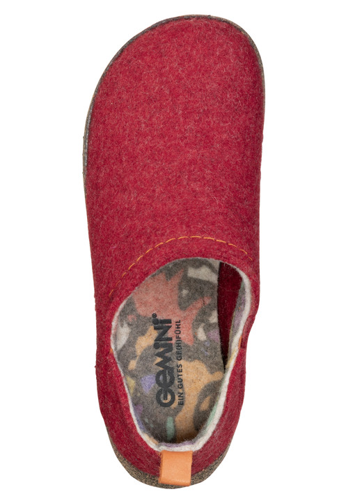 Hausschuhe - Gemini, komfortable Damen-Hausschuhe, Weite G, mit herausnehmbarem Fußbett, in Größe 036 bis 042, in Farbe SCHWARZ Ansicht 9