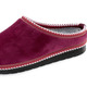Hausschuhe - Laurina, klassische Damen-Hausschuhe, Weite G, mit gemusterter Bordüre, in Größe 036 bis 042, in Farbe SCHWARZ – Farbe BORDEAUX – Ansicht 1