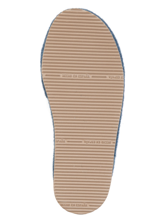 Hausschuhe - Laurina, leichte Damen-Hausschuhe, mit bunter Blüten-Stickerei, in Größe 036 bis 042, in Farbe BLAU Ansicht 3