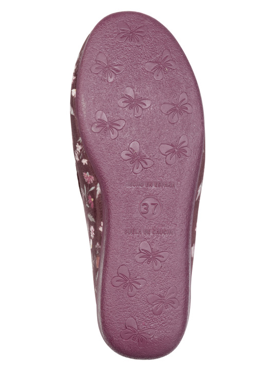 Hausschuhe - Klassische Damen-Hausschuhe, mit Gummizug, in Größe 036 bis 042, in Farbe SCHWARZ Ansicht 6