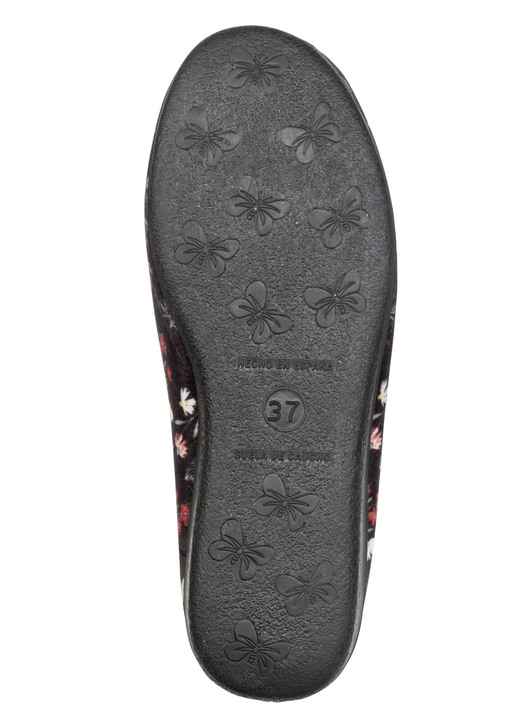 Hausschuhe - Klassische Damen-Hausschuhe, mit Gummizug, in Größe 036 bis 042, in Farbe BORDEAUX Ansicht 6