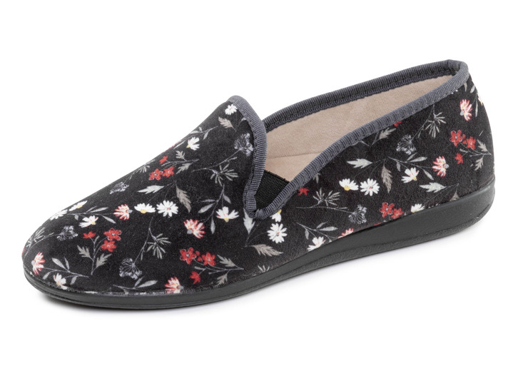 Hausschuhe - Klassische Damen-Hausschuhe, mit Gummizug, in Größe 036 bis 042, in Farbe BORDEAUX Ansicht 4