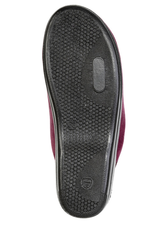 Hausschuhe - Zweierpack, klassische Damen-Hausschuhe, Weite G, mit funkelnden Glitzersteinchen, in Größe 036 bis 041, in Farbe 1X BORDEAUX, 1X CAMEL Ansicht 4