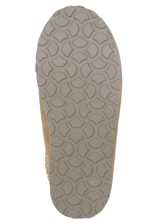 Hausschuhe - ELENA EDEN, warme Damen-Clogs, mit Lammfell, in Größe 036 bis 042, in Farbe SCHWARZ Ansicht 7