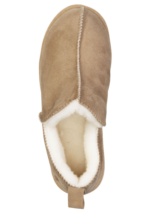 Damenmode - ELENA EDEN, warme Damen-Hausschuhe, Weite G, mit Lammfell, in Größe 036 bis 042, in Farbe TABAKBRAUN Ansicht 2