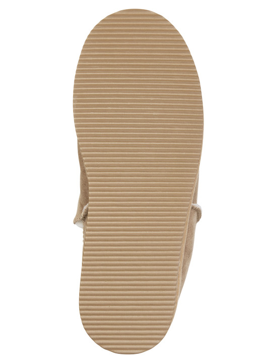 Damenmode - ELENA EDEN, warme Damen-Hausschuhe, Weite G, mit Lammfell, in Größe 036 bis 042, in Farbe TABAKBRAUN Ansicht 3