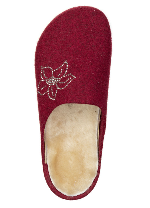 Hausschuhe - Mubb, gefütterte Damen-Hausschuhe, Weite H, mit Lammfell, in Größe 036 bis 042, in Farbe ANTHRAZIT Ansicht 4