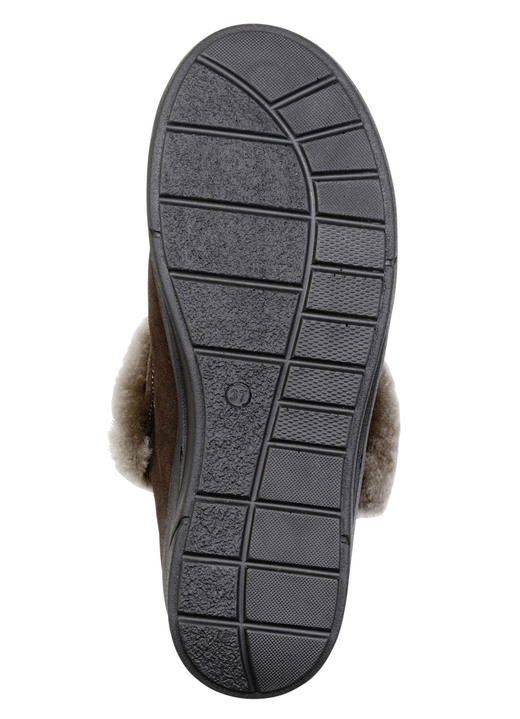 Hausschuhe - ELENA EDEN, warme Damen-Hausschuhe, Weite H, mit Lammfell, in Größe 036 bis 041, in Farbe BURGUND Ansicht 9