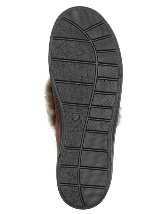 Hausschuhe - ELENA EDEN, warme Damen-Hausschuhe, Weite H, mit Lammfell, in Größe 036 bis 041, in Farbe MARINE Ansicht 6