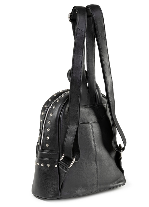 Taschen - Laurina, Rucksack, Damen, mit zwei verstellbaren Umhängeriemen, in Farbe SCHWARZ Ansicht 2