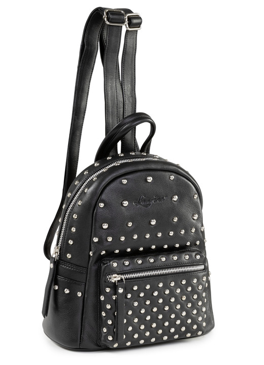 Taschen - Laurina, Rucksack, Damen, mit zwei verstellbaren Umhängeriemen, in Farbe SCHWARZ Ansicht 1