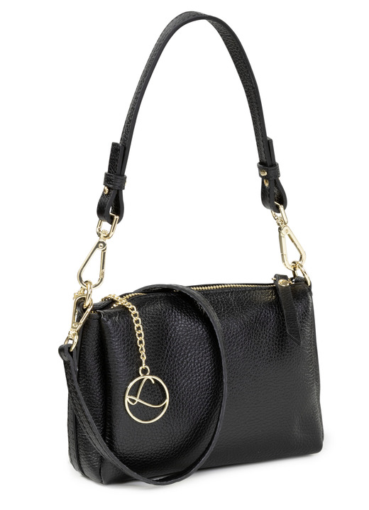 Taschen - Laurina, Mini-Tasche, Damen, mit abnehmbarem, verstellbarem Umhängeriemen, in Farbe SCHWARZ Ansicht 1
