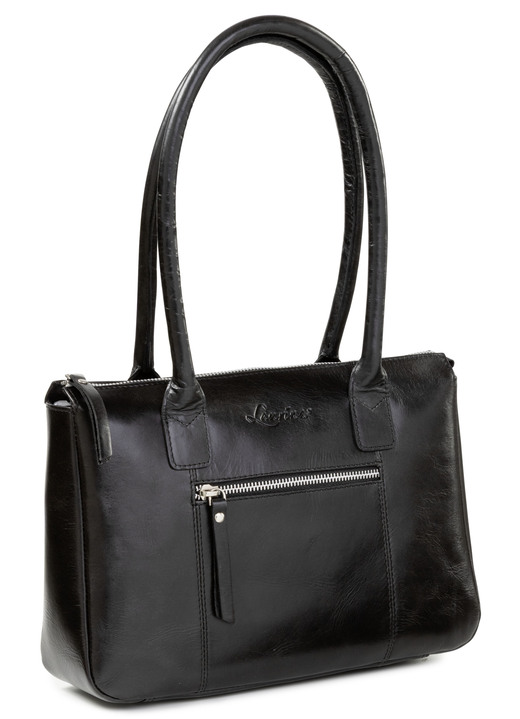 Taschen - Laurina, Tasche, Damen, aus Leder, in Farbe SCHWARZ Ansicht 1