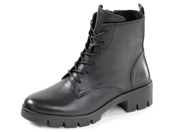 Stiefel & Stiefeletten - ELENA EDEN, bequeme Damen-Stiefeletten, Winterschuhe, Weite H, mit herausnehmbarem Fußbett, in Größe 036 bis 042, in Farbe SCHWARZ Ansicht 1