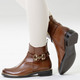 Stiefel & Stiefeletten - ELENA EDEN, schicke Damen-Stiefeletten, Winterschuhe, Weite G, mit Reißverschluss, in Größe 3 1/2 bis 8, in Farbe SCHWARZ – Farbe COGNAC – Ansicht 4