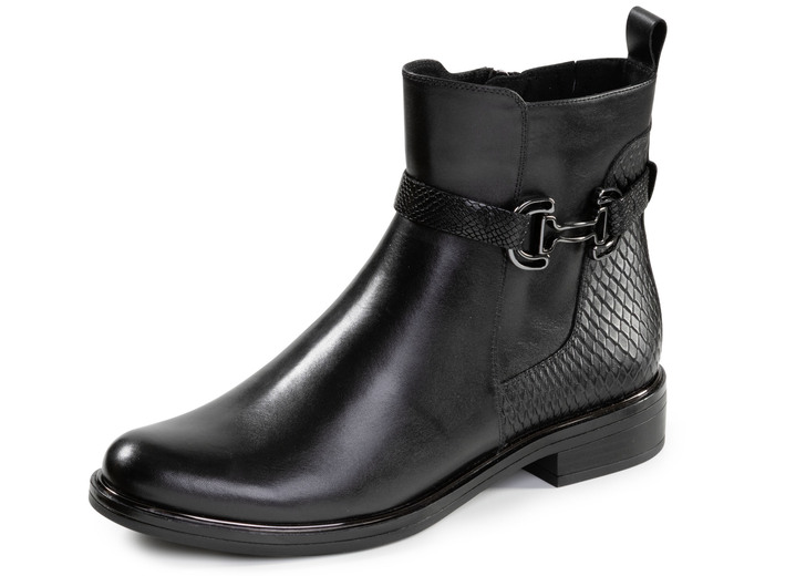 Stiefel & Stiefeletten - ELENA EDEN, schicke Damen-Stiefeletten, Winterschuhe, Weite G, mit Reißverschluss, in Größe 3 1/2 bis 8, in Farbe SCHWARZ Ansicht 1